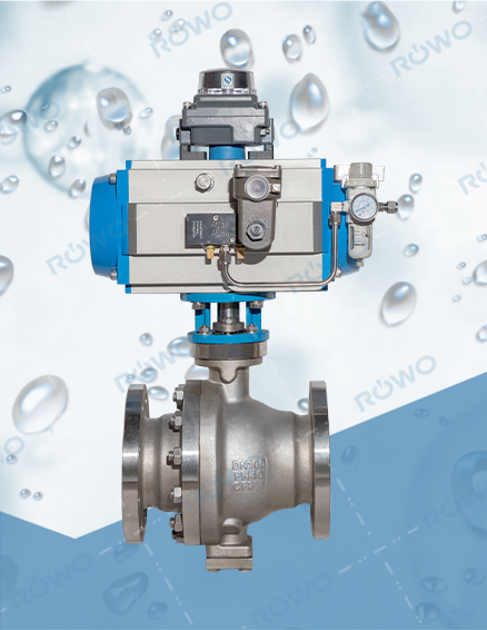 不銹鋼固定球閥（氣動）